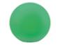 Svietiaca zelená guľa na bielom pozadí.