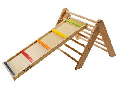 lupilu® Trojuholníková preliezka s rebríkom a šmýkačkou Premium