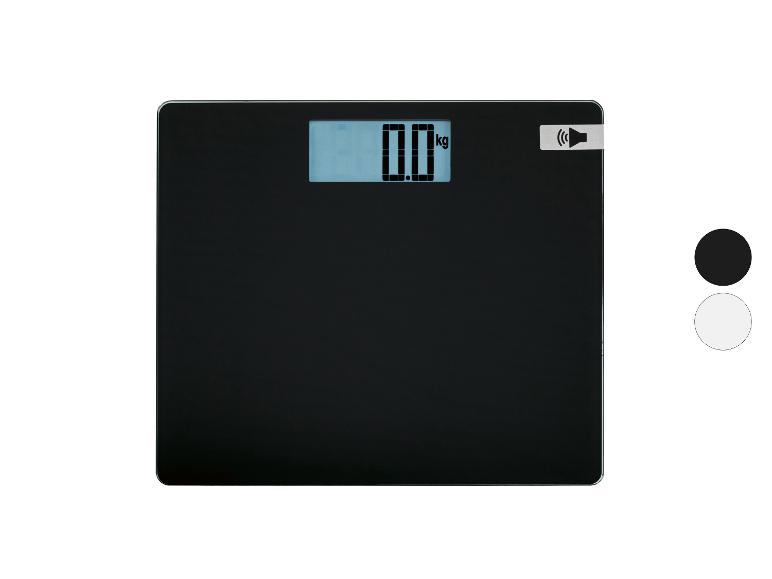 Čierna kúpeľňová váha s digitálnym displejom zobrazujúcim „0.0 kg“.