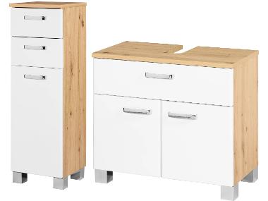 LIVARNO home Skrinka pod umývadlo Palermo + Skrinka do kúpeľne Palermo