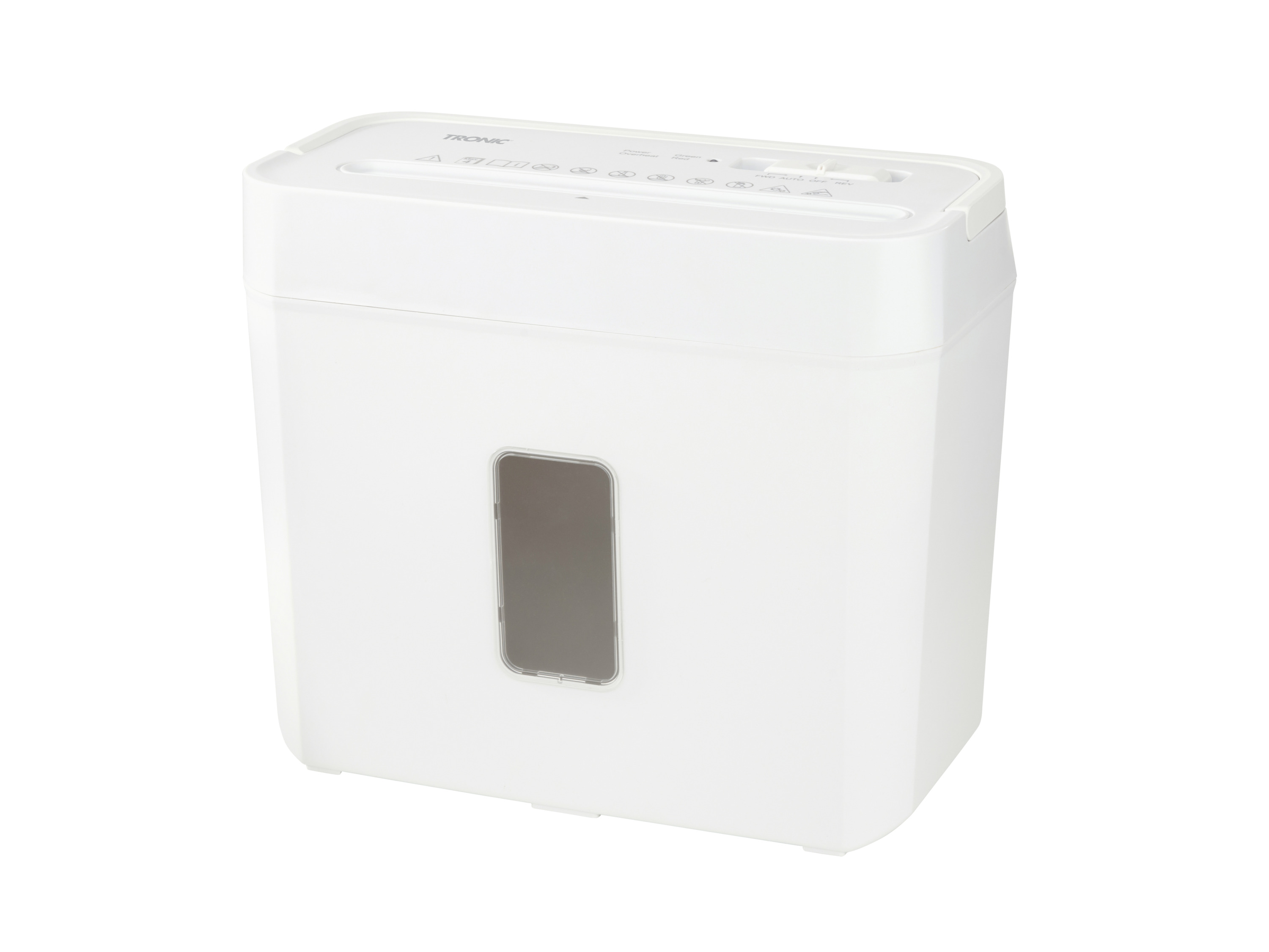 TRONIC® Skartovačka 8L P4 (biela)