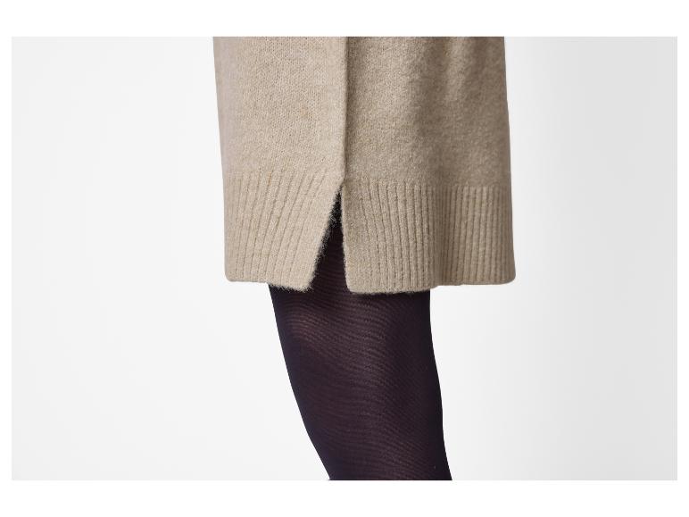 esmara® Dámske pletené šaty (béžová, XL (48/50))