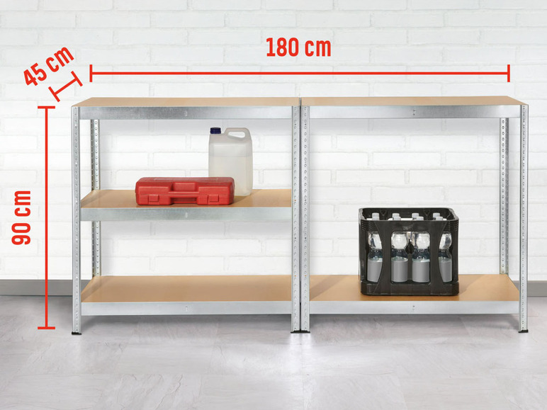 Prejsť na zobrazenie na celú obrazovku: PARKSIDE® Regál, 90 x 180 x 45 cm – obrázok 6