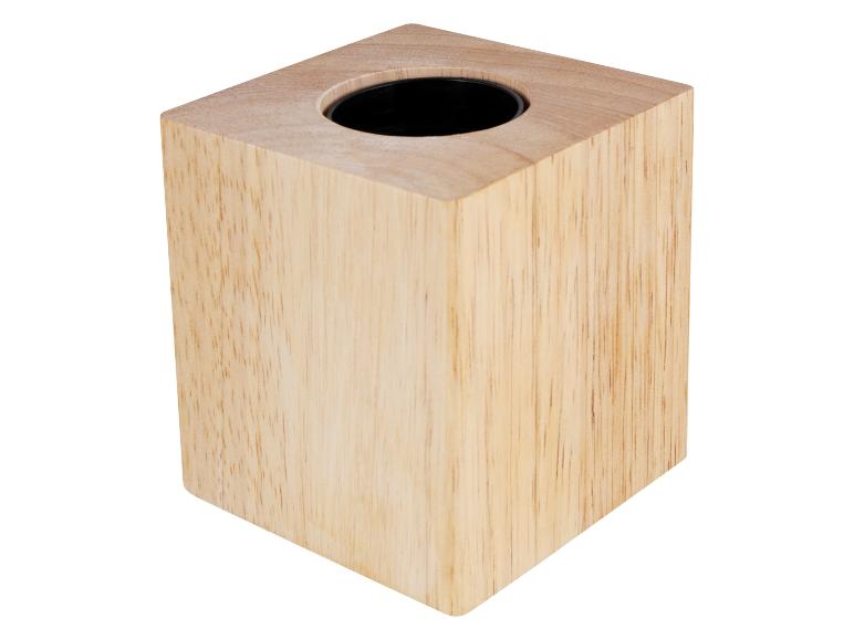 Drevený box na vreckovky s okrúhlym otvorom