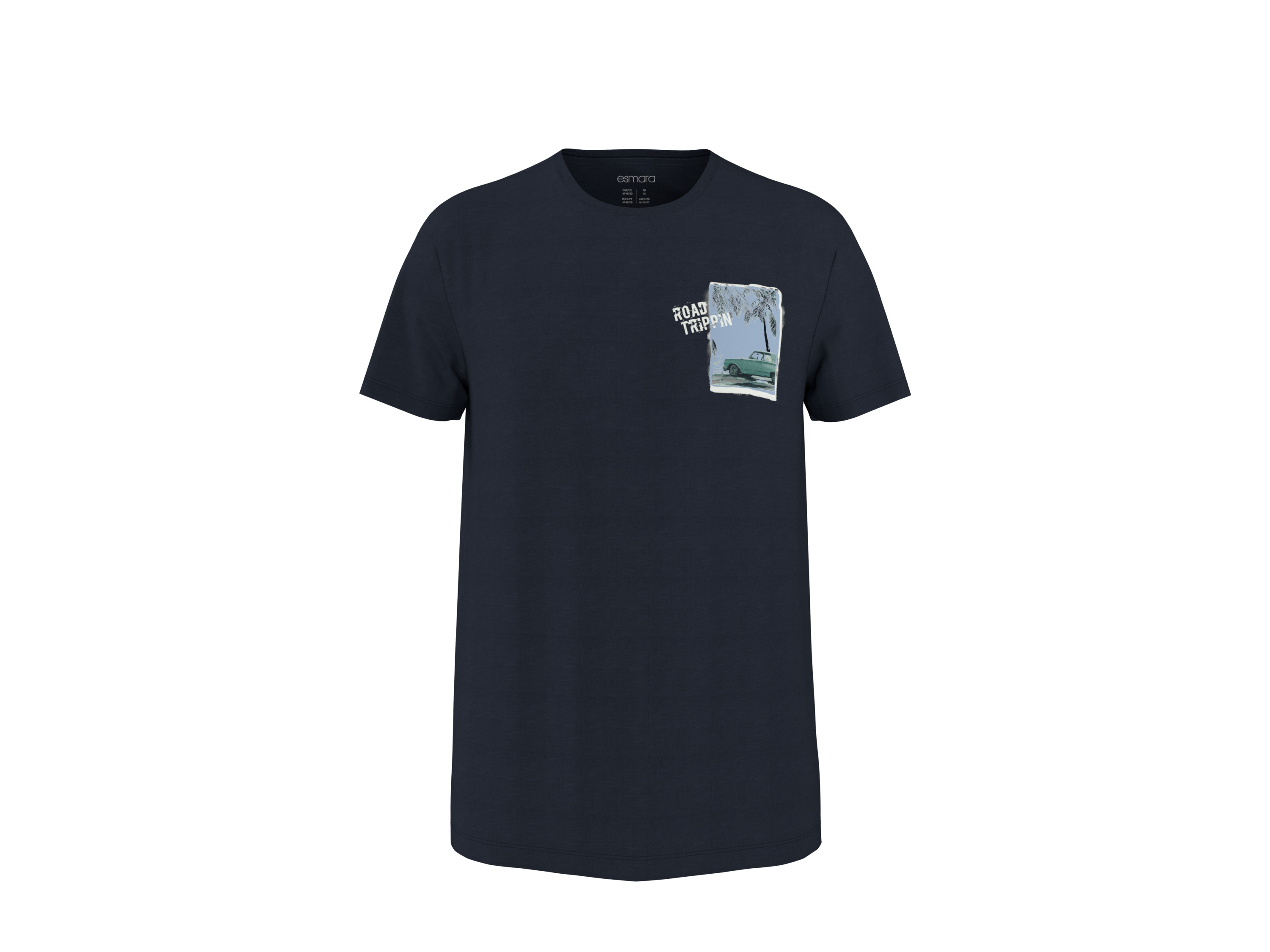 esmara Men Pánske tričko (navy modrá, S (44/46))