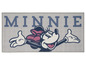 Sivá rohož s Minnie Mouse.