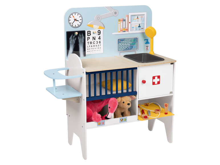 Prejsť na zobrazenie na celú obrazovku: Playtive Detská drevená klinika a zverolekár 2 v 1 – obrázok 3