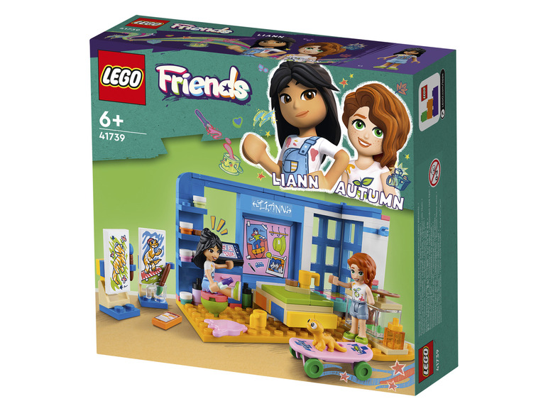 LEGO Friends sada s dvoma bábikami, umeleckým ateliérom a skateboardom.