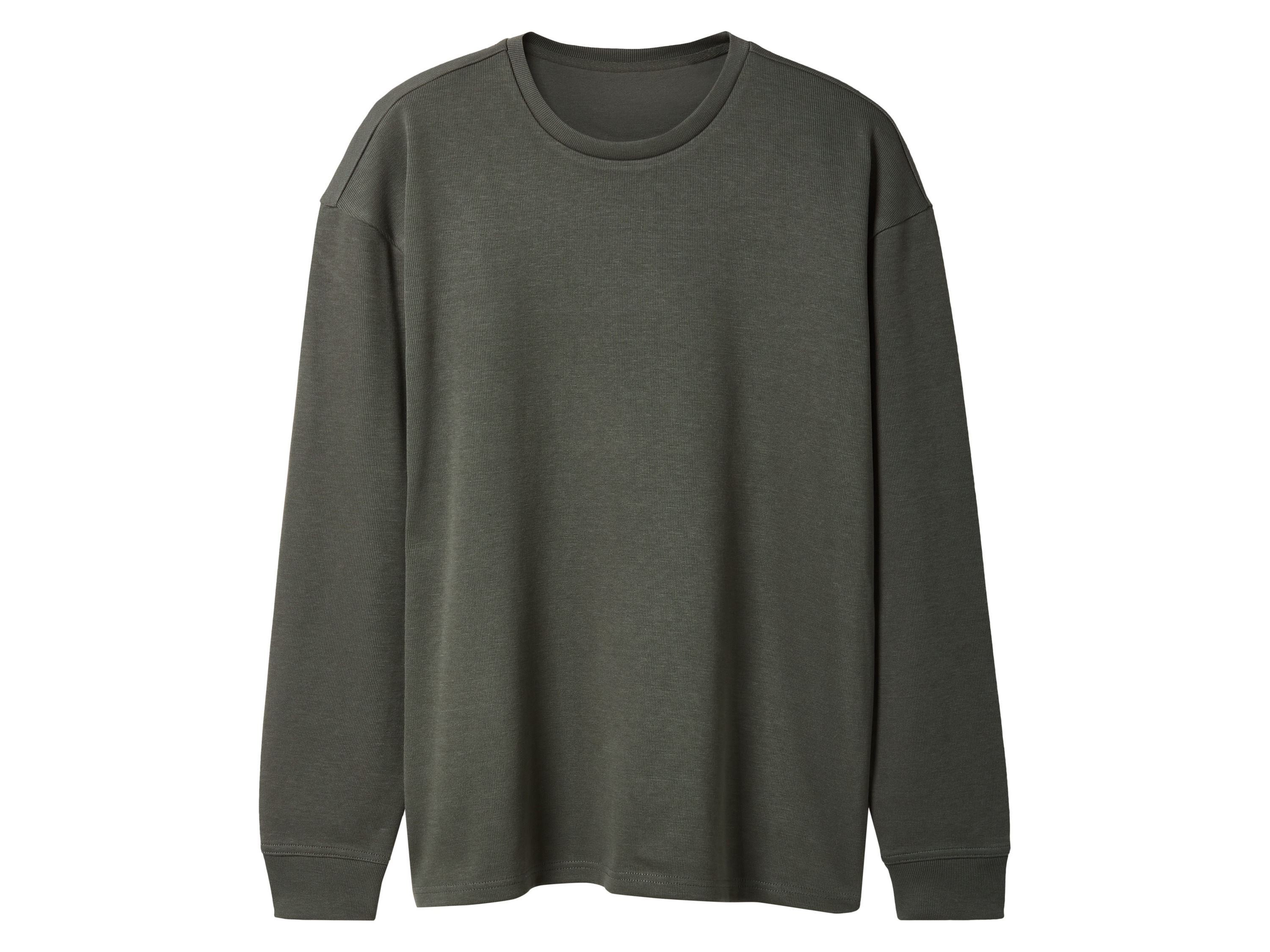 esmara Men Pánska rebrovaná mikina (kaki, XL (56/58))