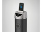 Strieborný Bluetooth reproduktor SilverCrest s USB portom.