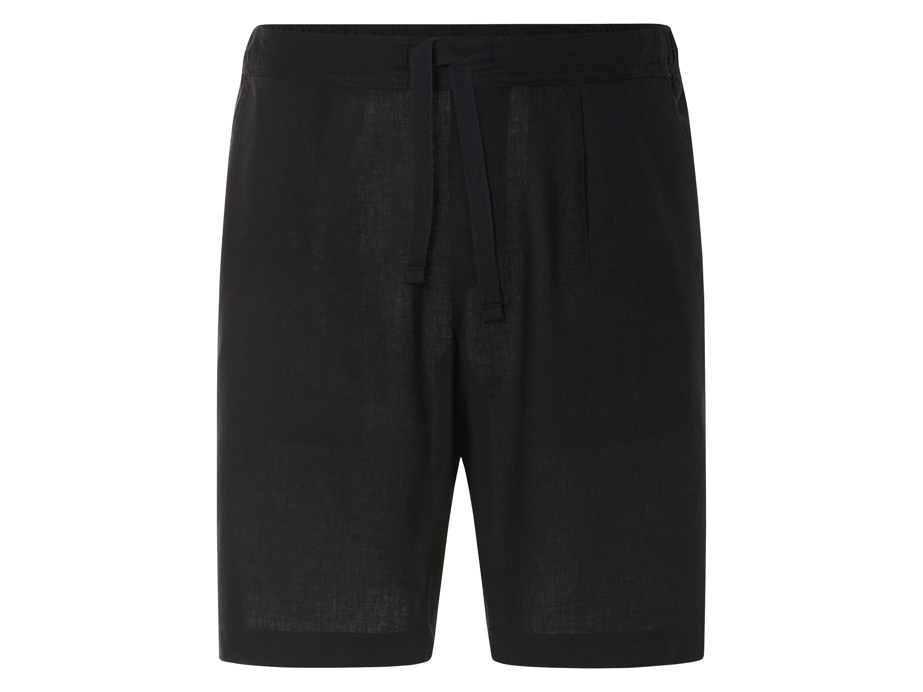 esmara Men Pánske ľanové šortky (čierna, XL (56/58))