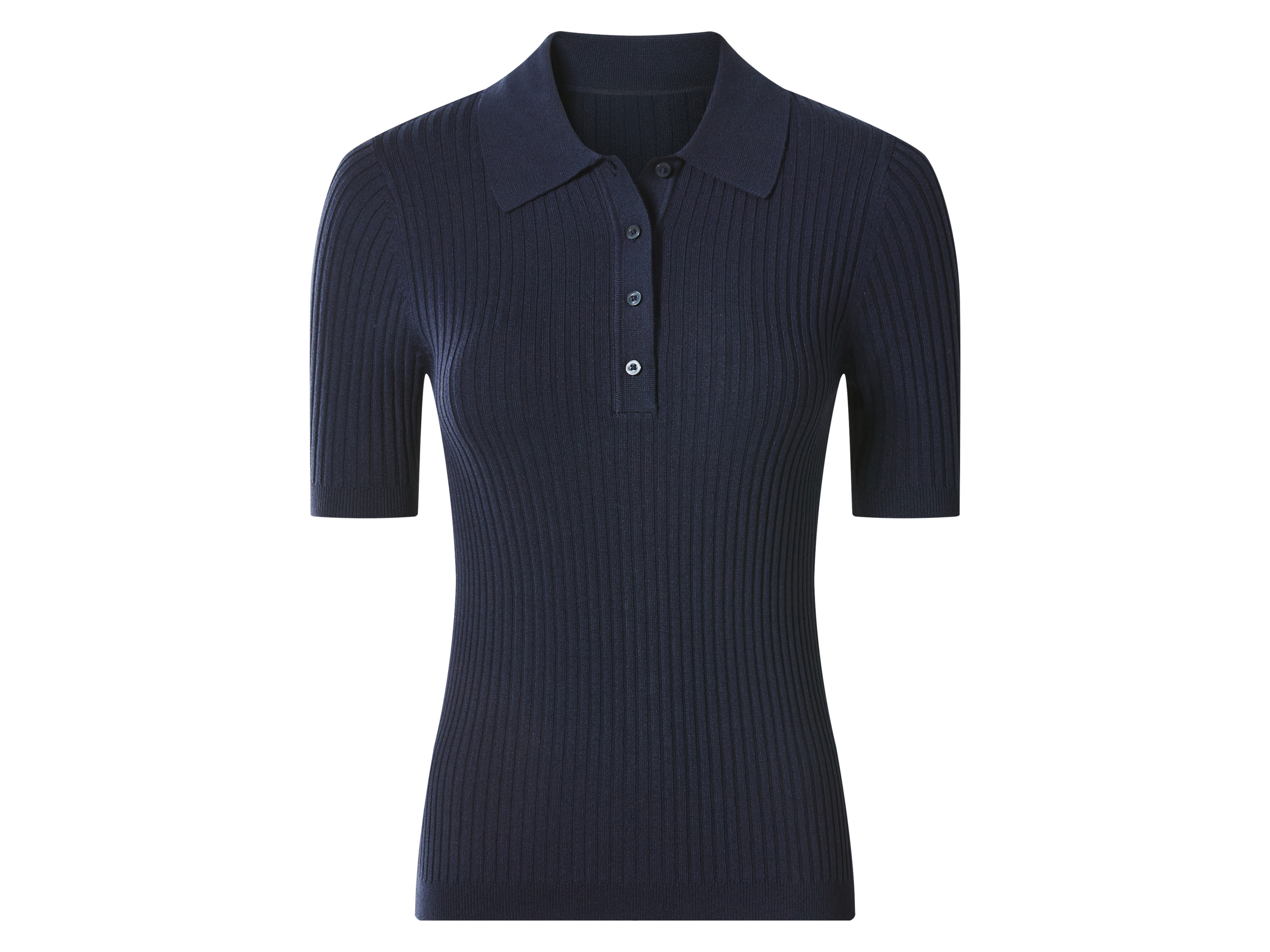 esmara® Dámske rebrované polotričko (navy modrá, XL (48/50))