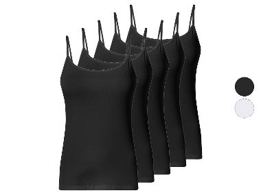 esmara® Dámsky top s úzkymi ramienkami, 5 kusov