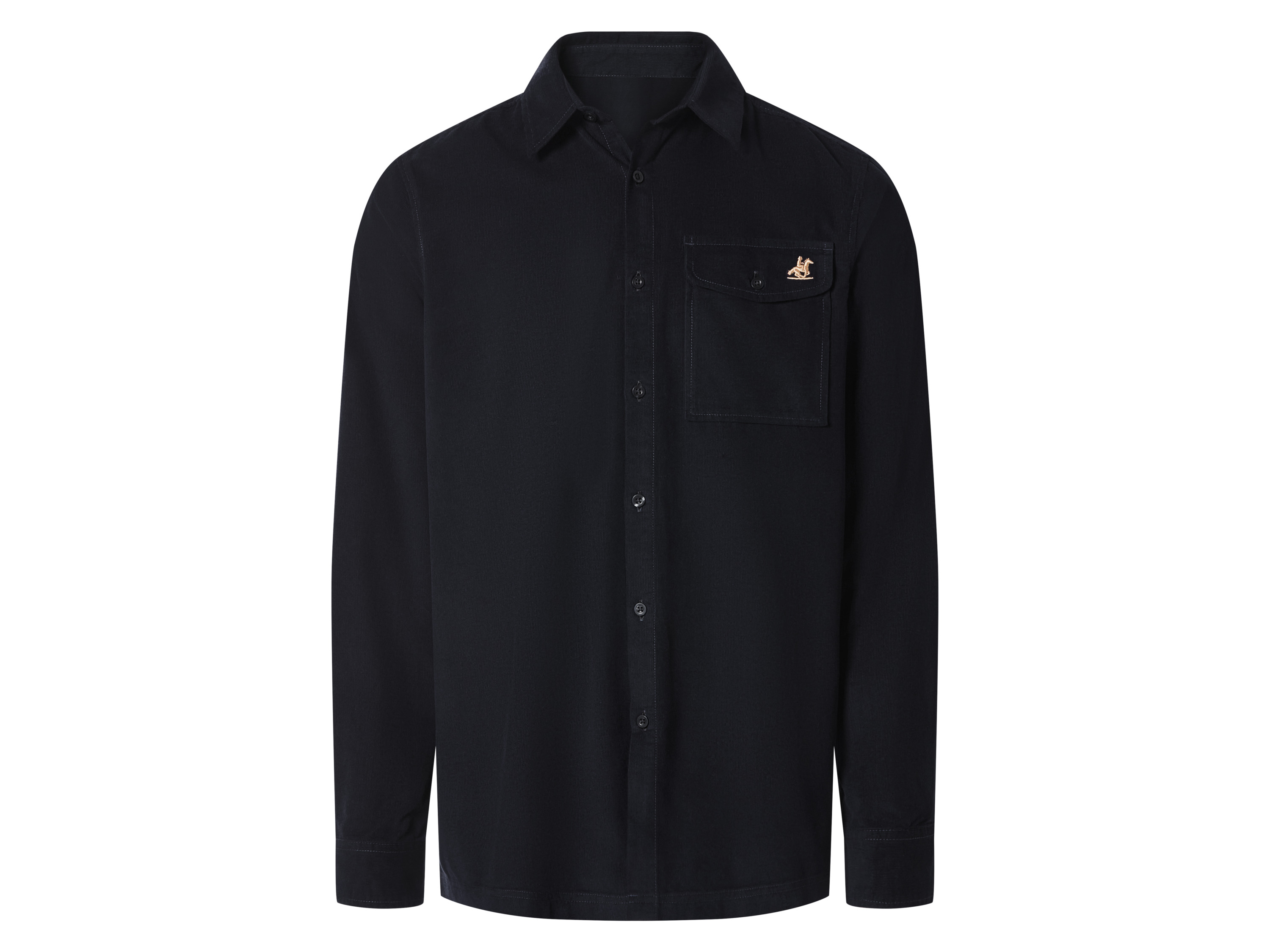esmara Men Pánska košeľa z jemného menčestru Premium (navy modrá, M (39/40))