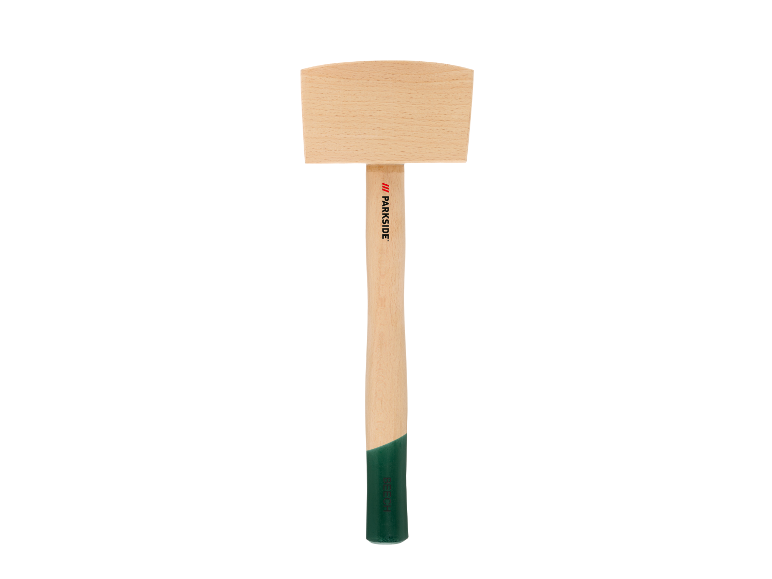 Parkside drevené kladivo.