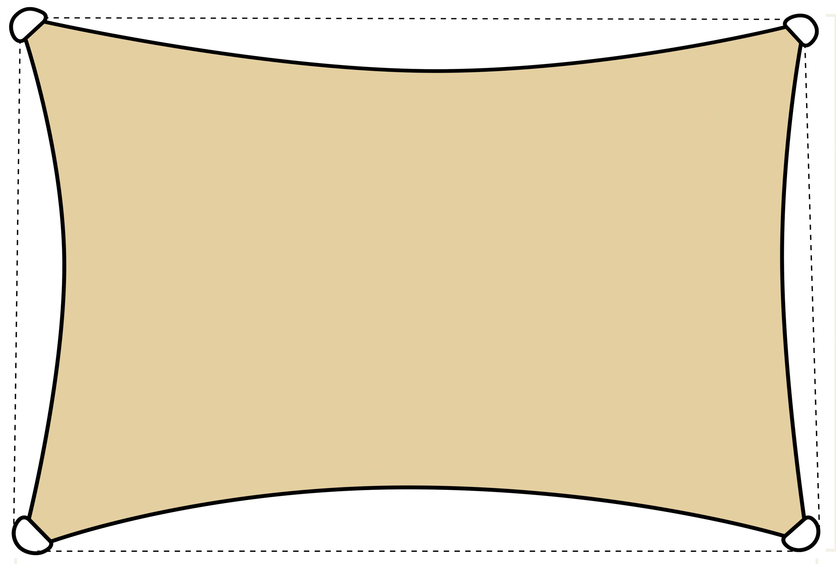 LIVARNO® Slnečná clona (béžová)