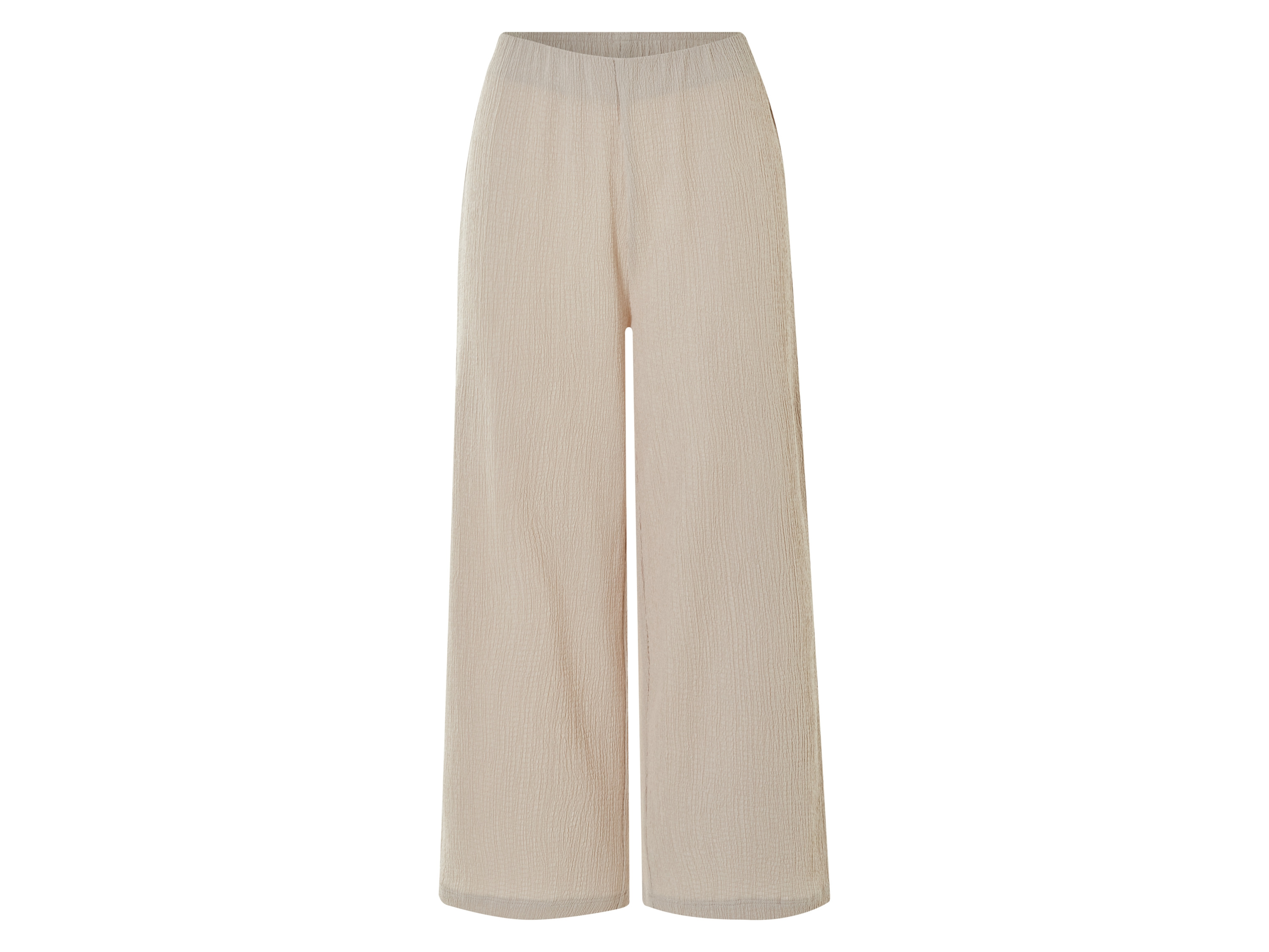 esmara® Dámske nohavice „Wide Leg“ v 7/8 dĺžke (béžová, S (36/38))