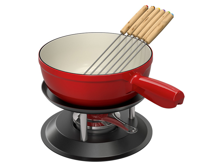 Prejsť na zobrazenie na celú obrazovku: Liatinová súprava na fondue – obrázok 1