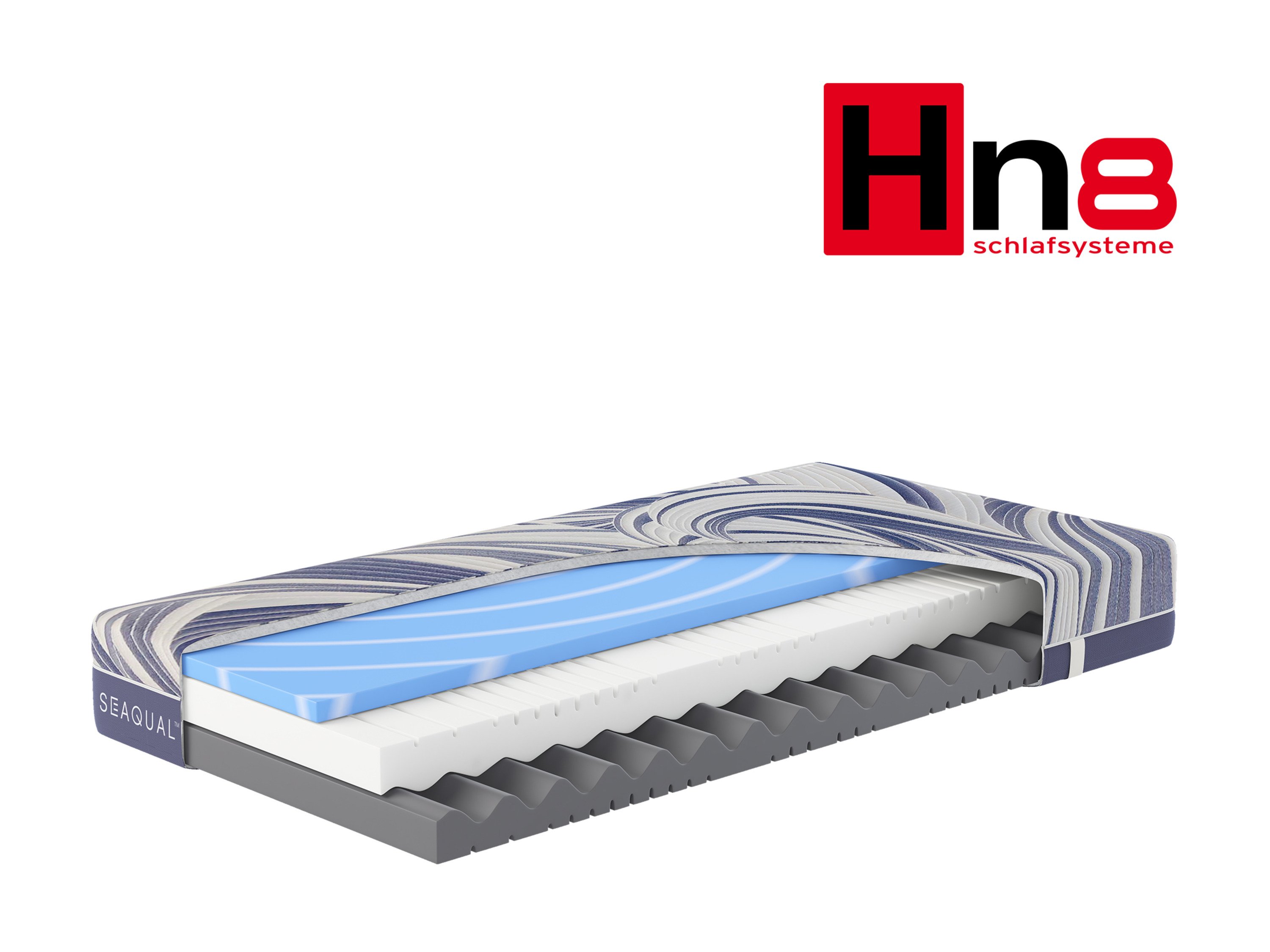 Hn8 Schlafsysteme 7-zónový matrac z komfortnej peny Ocean Clean KS (H2, 120 X 200 CM)