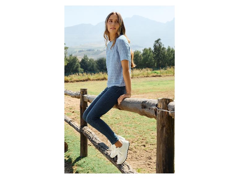 esmara® Dámske rifle Push-up „Super Skinny Fit" (modrá, 38)
