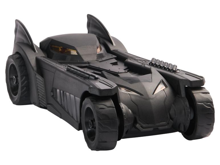 Čierne autíčko Batmobil so žltými svetlometmi