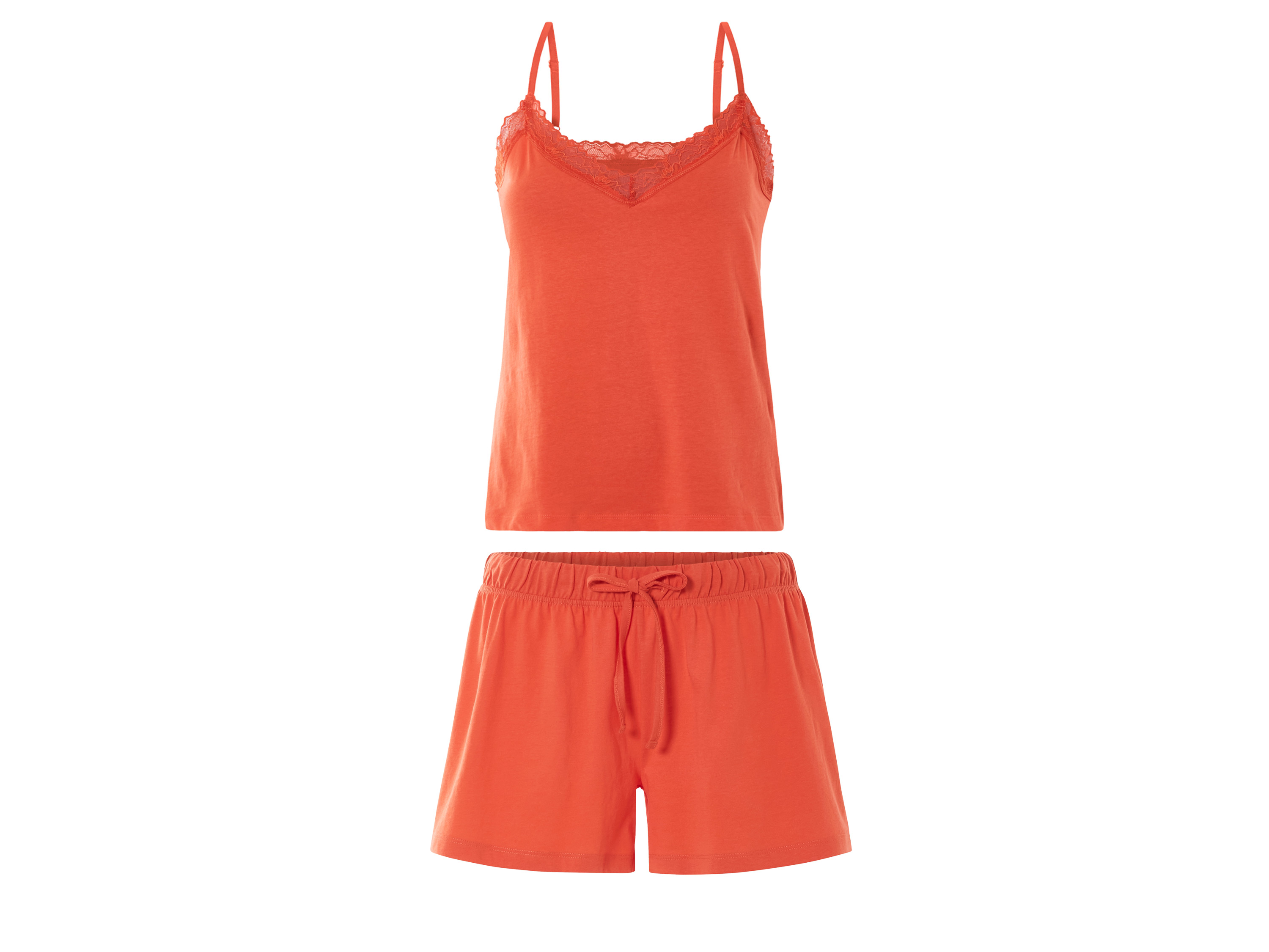 esmara® Dámske krátke pyžamo (oranžová, XS (32/34))