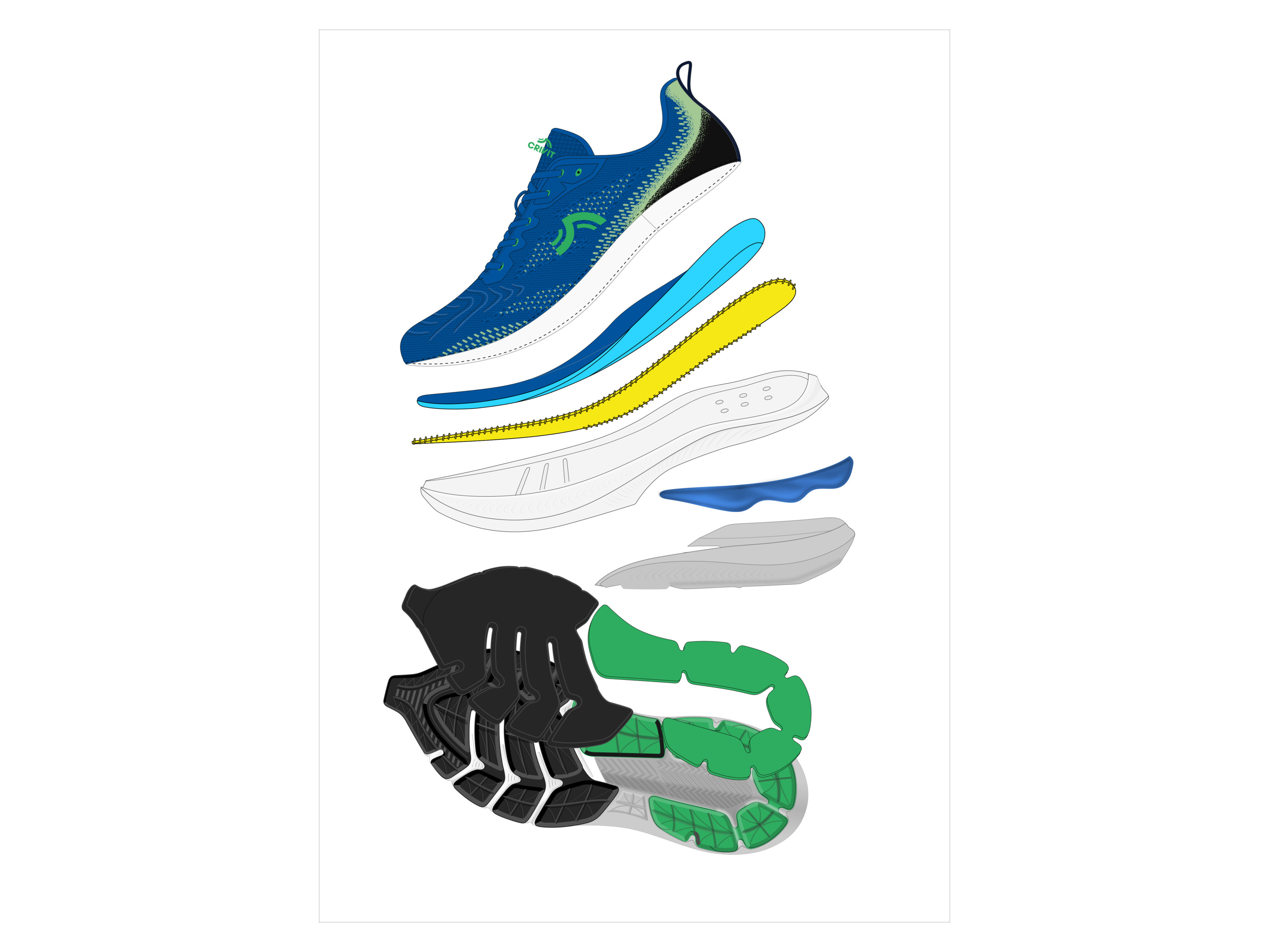 CRIVIT Pánske bežecké tenisky - 9