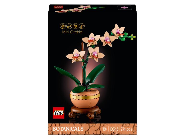 Hračkárska mini orchidea v kvetináči, z kolekcie Botanicals, s 274 dielikmi.
