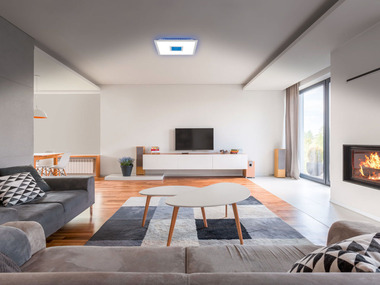 LIVARNO home Stropný LED panel s diaľkovým ovládaním