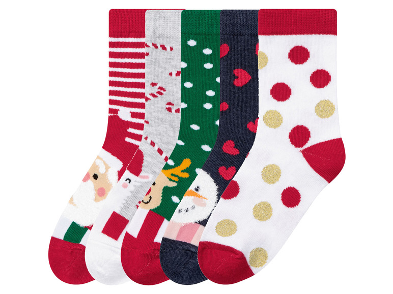 Prejsť na zobrazenie na celú obrazovku: pepperts!® Dievčenské vianočné ponožky, 5 párov – obrázok 1