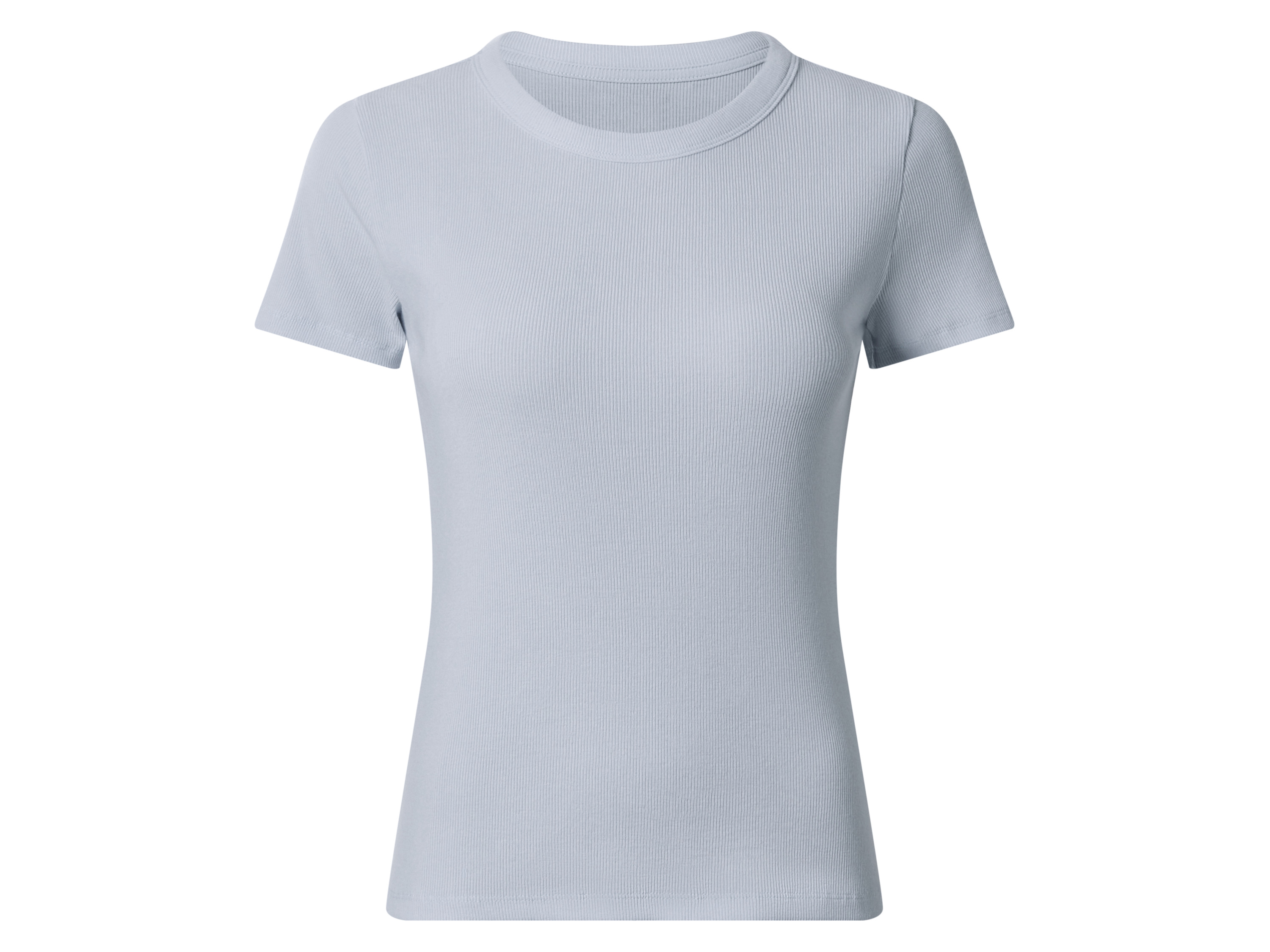 esmara® Dámske rebrované tričko (modrá, XS (32/34))