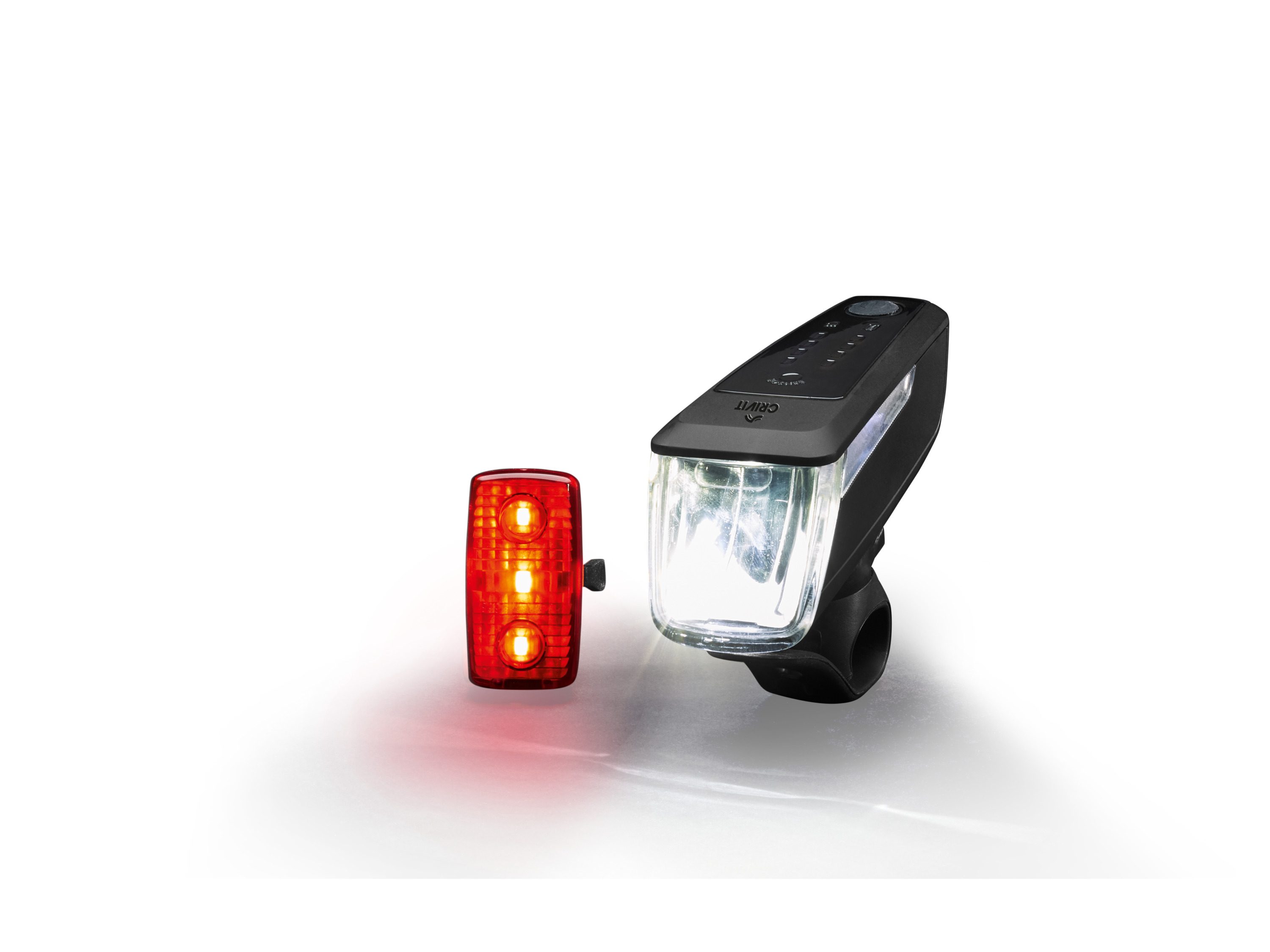 CRIVIT Súprava LED svetiel na bicykel