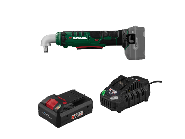 PARKSIDE® Aku uhlový rázový uťahovák 20 V PAWS 20 A1 + Smart akumulátor 20 V/4 Ah + Rýchlonabíjačka akumulátora 20 V/4,5 A