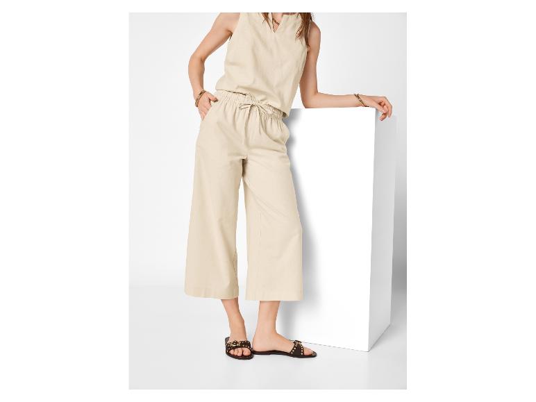 esmara® Dámske culotte nohavice s ľanom Premium