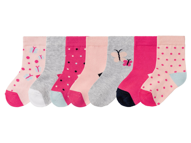 Prejsť na zobrazenie na celú obrazovku: lupilu® Dievčenské ponožky s bavlnou, 7 párov – obrázok 10
