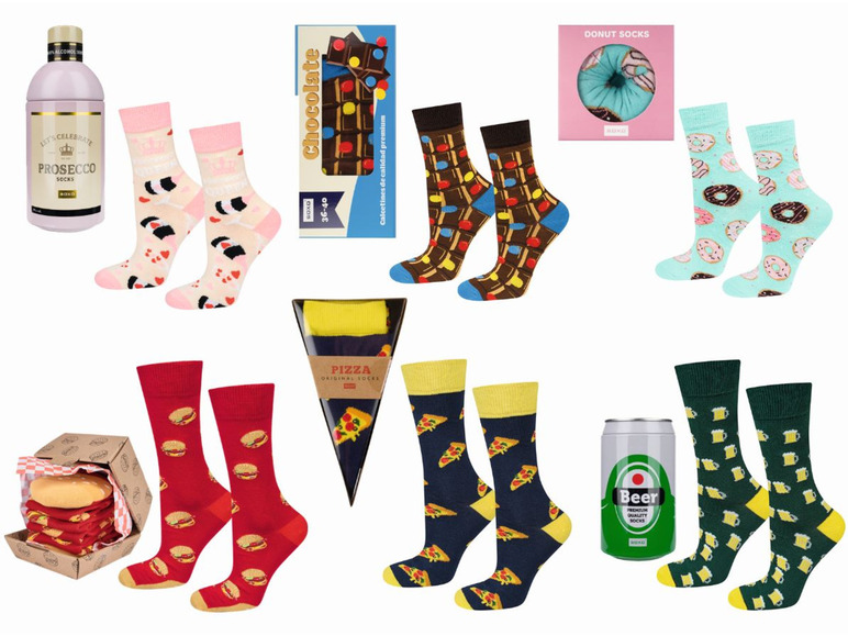 Prejsť na zobrazenie na celú obrazovku: Soxo Dámske/pánske ponožky v darčekovom balení – obrázok 1