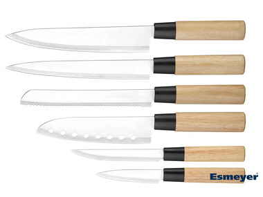 Esmeyer Súprava nožov s drevenou rukoväťou, 6-dielna