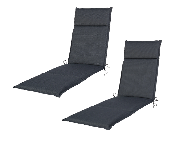 LIVARNO® Podsedák na kreslo Houston, antracitová, 2 kusy
