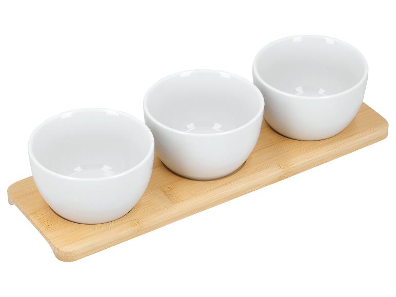 SILVERCREST® Porcelánové misky Premium, 4-dielna súprava
