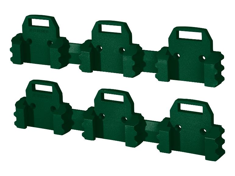 Parkside® Nástenný držiak na akumulátor/aku skrutkovač (trojitý držiak na akumulátor, 2 kusy)