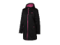 Čierna Crivit softshell bunda s ružovými detailmi.