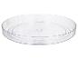Priehľadný okrúhly otočný podnos na uskladnenie