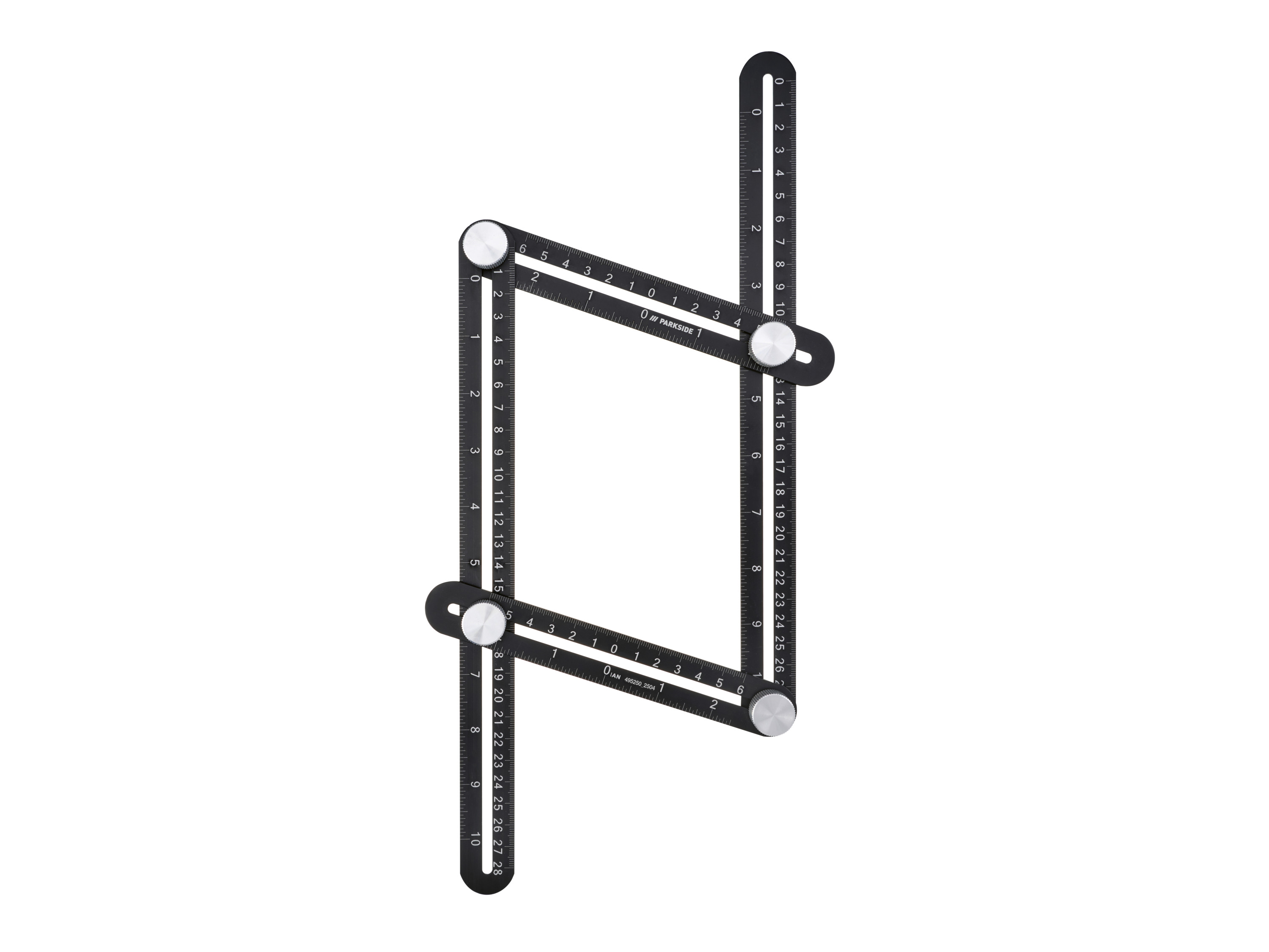 PARKSIDE® Viacuhlové pravítko/Trojuholník s uhlami (viacuhlové pravítko)