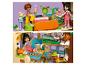 Súprava Lego Friends s dvojposchodovým domom, dvoma figúrkami, klavírom, šiškami a psom.