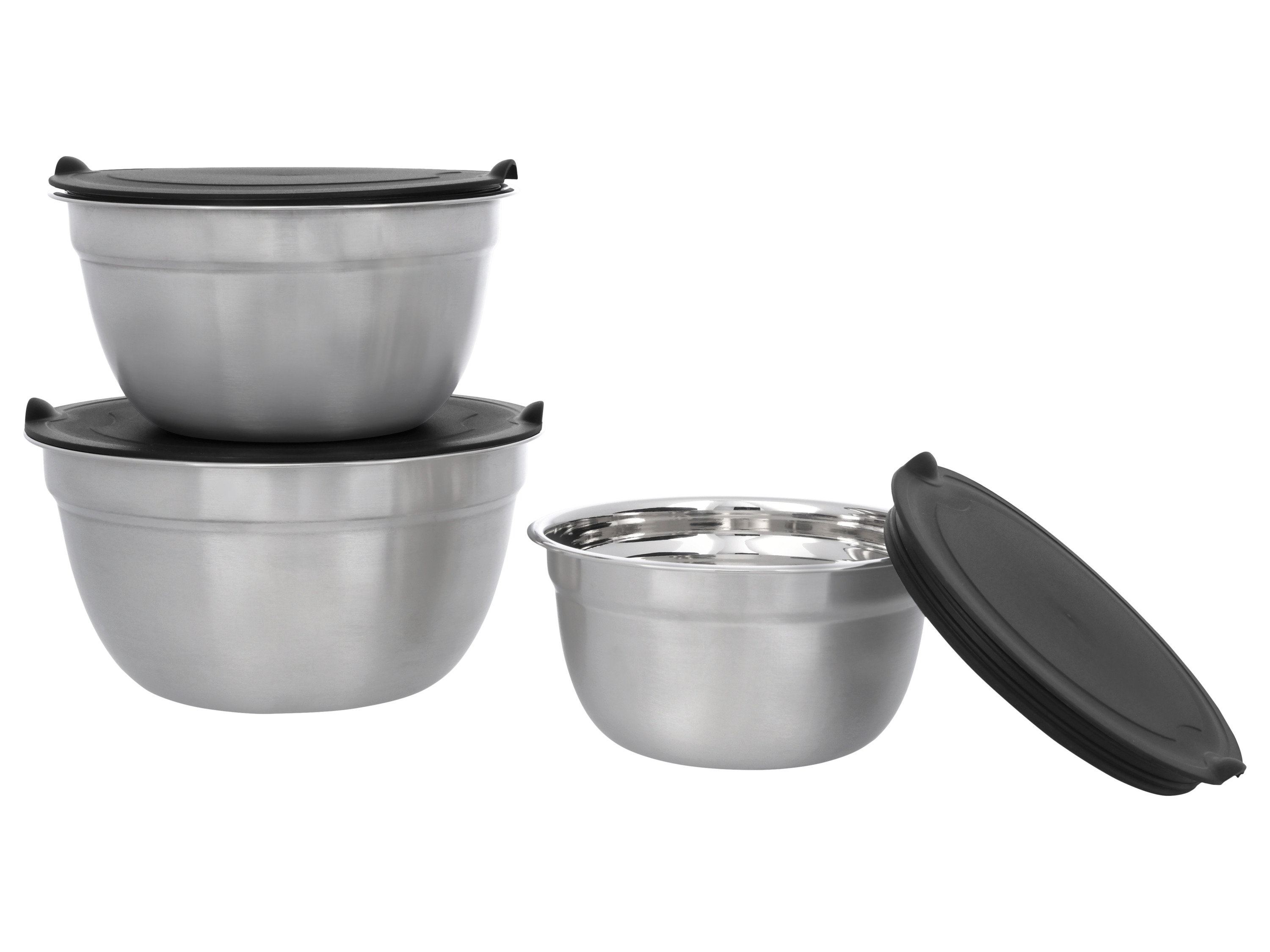 E-shop SILVERCREST® Súprava mís z ušľachtilej ocele, 3-dielna
