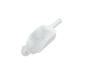 Biela lopatka na ľad s kockami ľadu