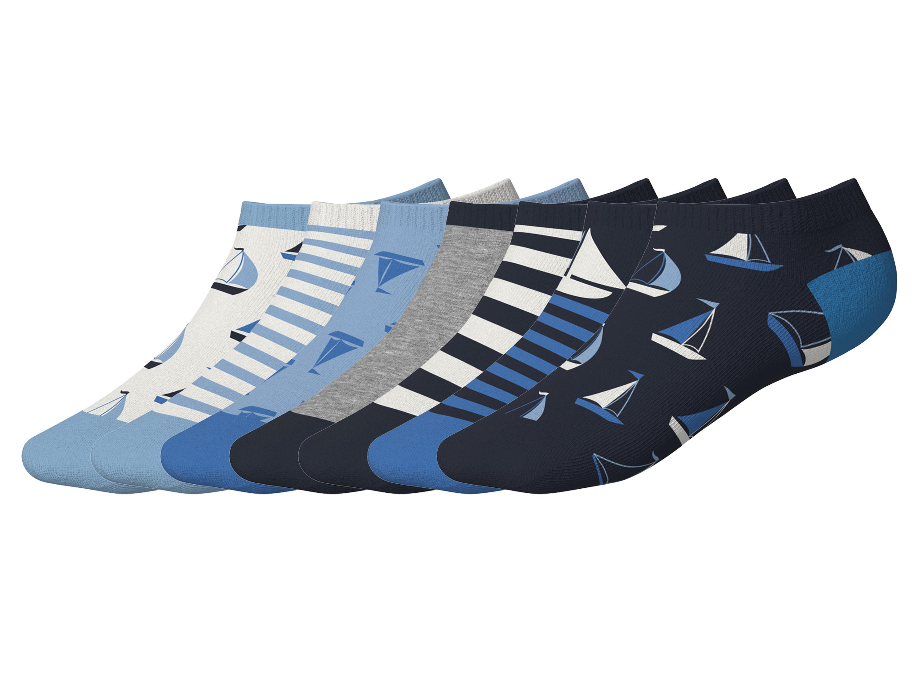 lupilu® Detské ponožky, 7 párov (navy modrá/modrá, 23-26)