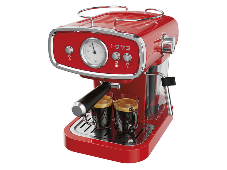Prejsť na zobrazenie na celú obrazovku: SILVERCREST® KITCHEN TOOLS Espresso kávovar Retro 1973 SEML 1050 A1, červený – obrázok 3