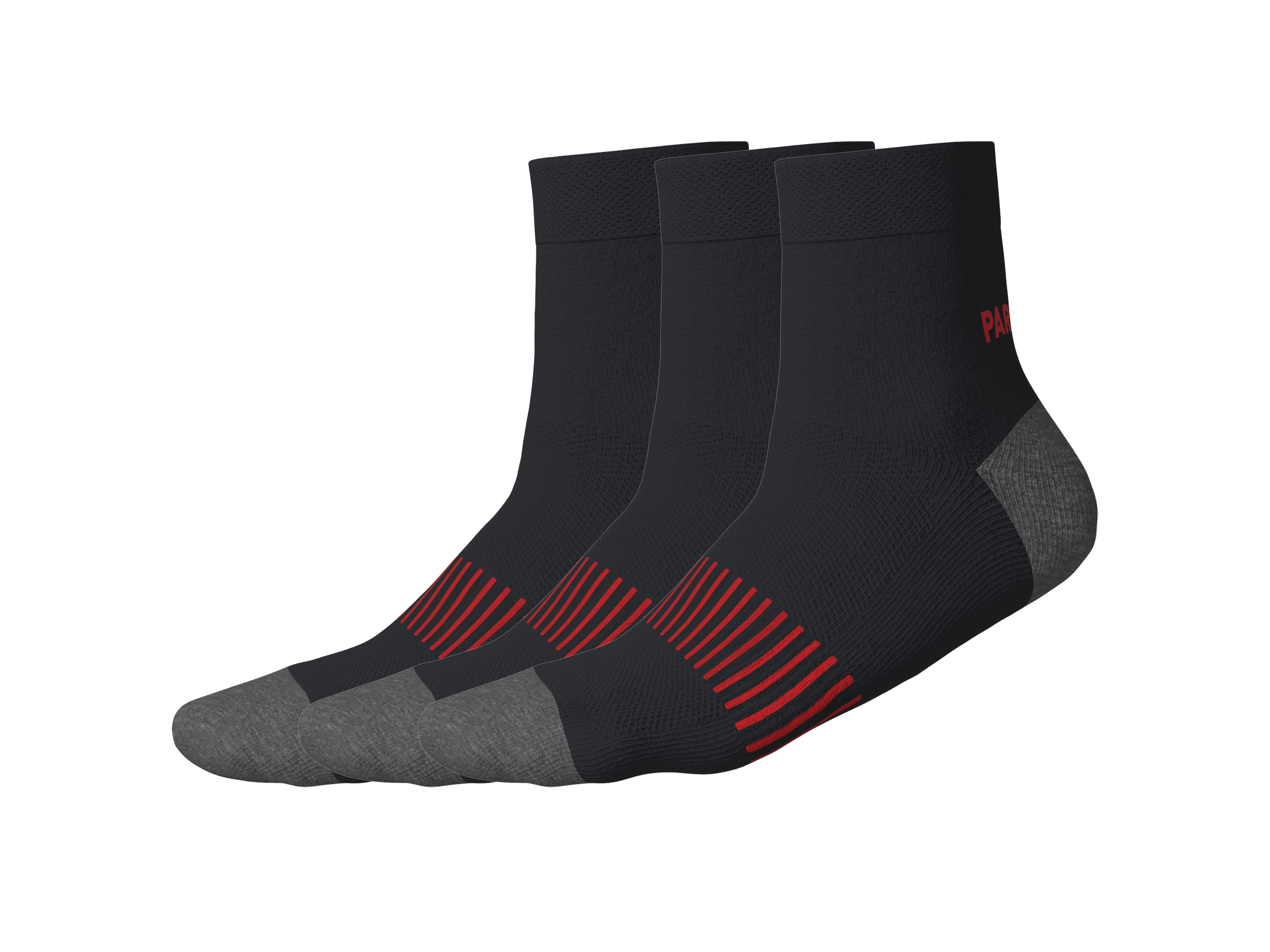 PARKSIDE® Pánske pracovné ponožky, 3 páry (čierna, 43/46)