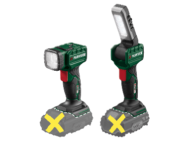 PARKSIDE® Aku LED ručná lampa 20 V PLHLA 20 Li A1/PLHLA 20-Li C1 – bez akumulátora